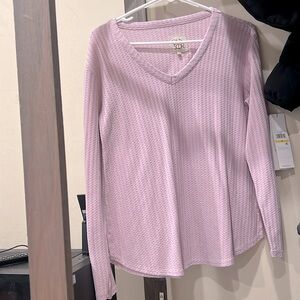 Lavender purple periwinkle knit longsleeve top